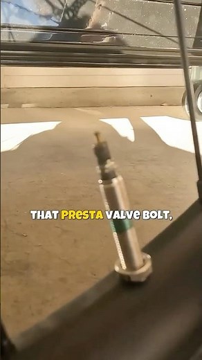 How to inflate presta valve with pump and no adapter #biketire #biketips #cycling