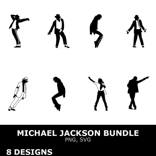 Michael Jackson SVG Bundle, Michael Jackson Clipart, Cutting Files for Cricut - Etsy