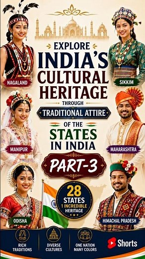 Explore India's Cultural Heritage Through Traditional Dresses 🇮🇳 l Part 3