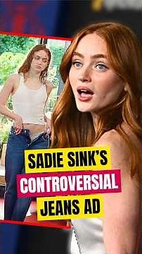 Sadie Sink’s Controversial Jeans Ad #shorts #sadiesink #calvinklein