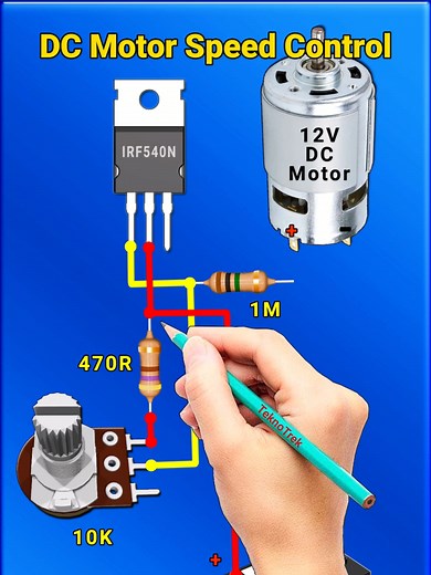 DC Motor Speed Controller Circuit Explained