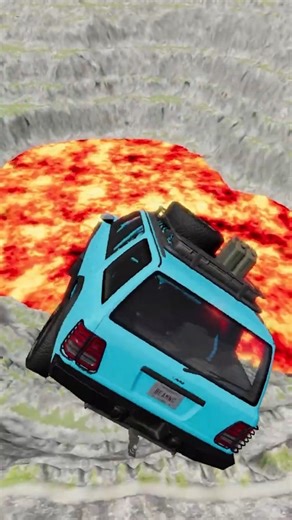 Cars vs Giant Lava Pit – BeamNG.drive #beamng #shorts #beamngdrive #automobile #usa #viral #brasil