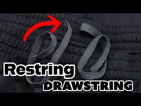 How To Restring Drawstring Easy Simple