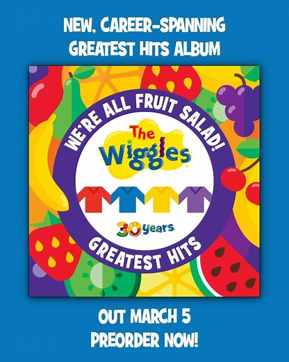 188 reactions · 37 shares | Get pumped because #TheWiggles' Greatest Hits album is available for pre-order! It's jam-packed with 40 iconic Wiggles hits across all #30YearsOfTheWiggles plus exclusive brand new recordings…  Pre-order now: https://abcmusic.lnk.to/WAFSGreatestHits | The Wiggles | Facebook