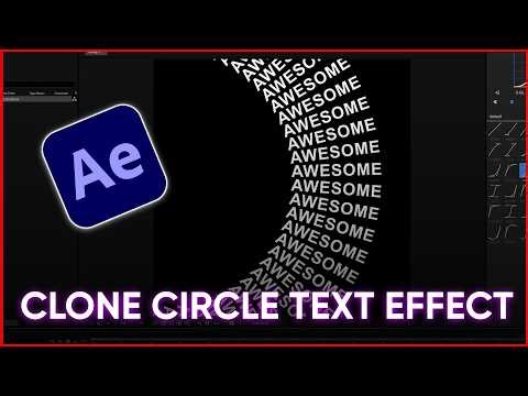 After Effects Circle Text Clone Effect Tutorial | Easy Motion Graphics
