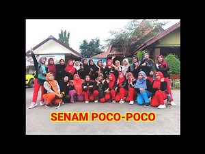 Senam poco poco untuk pemula tidak merubah arah mudah diikuti choreo Jaja suparja