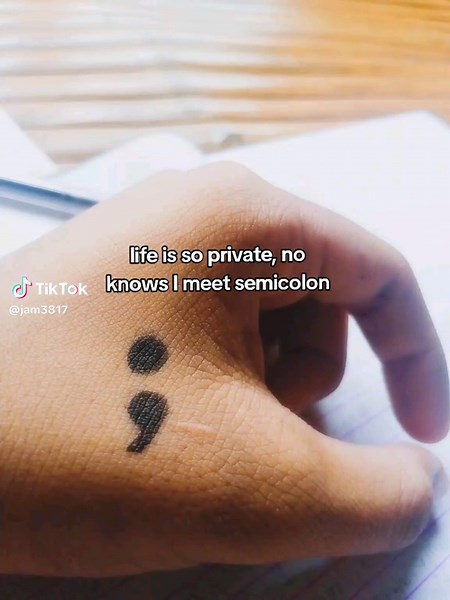 My First Semicolon Tattoo Experience