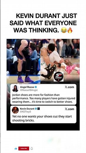 KD ROASTS Angel's Shoes! 😂 #KD #AngelReese #WNBA