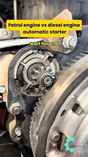 automatic starter gear working mechanism #shorts #automobile #mechanic #mechanical