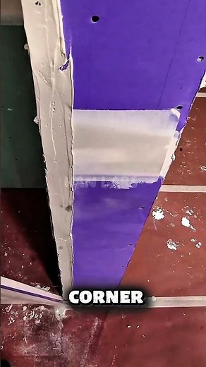 How to Professionally Install Corner Bead for Perfect Drywall Edges#shorts #construction #builder