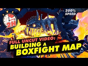 HOW I built a BOXFIGHT map (200% speed UNCUT, 2h) 👷‍♂️
