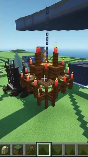 Minecraft einfacher Bautipp [Kronleuchter] #Shorts