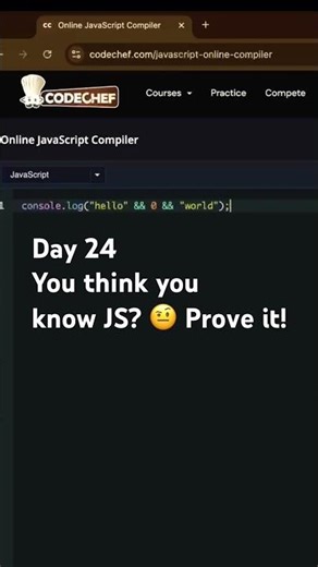 Day 24/50 — JavaScript Hidden Output 🤫💻 #frontendcourse #jobinterview