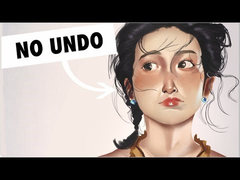 Can you paint without UNDO? | Digital Art Challenge