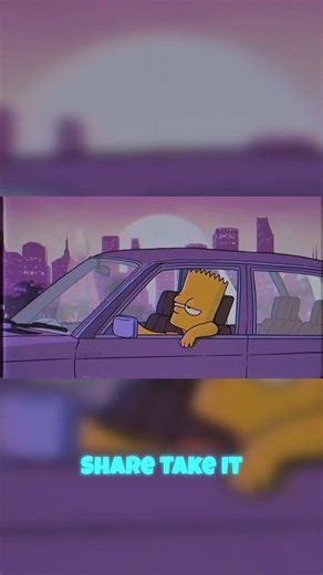 When Bart just wants to drive #simpsons #shorts #aesthetic