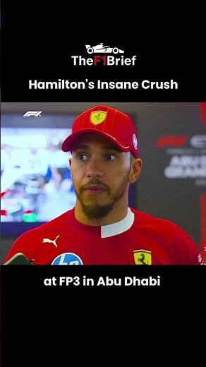 Hamilton's Insane Crush at FP3 in Abu Dhabi