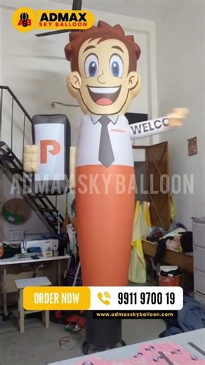 Air Dancer Man Welcome Balloons, Air #inflatables #skydancer | Admax Sky Balloon | Call 9911970019