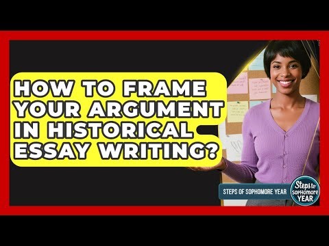 How To Frame Your Argument In Historical Essay Writing? - Steps to Sophomore Year