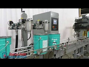The PASE Group Two Head Metal Pail Filling Machine with Auto Lid Placer & Lid Closer
