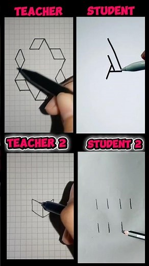 How to draw 3D step by step #art #draw #drawing