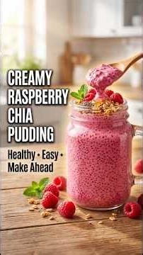 Creamy Raspberry Chia Pudding Recipe | #healthyrecipes #eatingwithhealth #highprotein #healthyeating