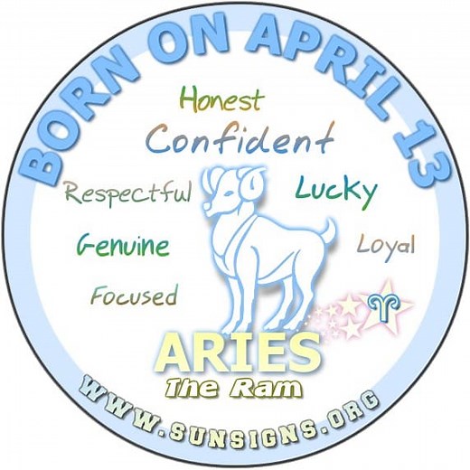April 13 Zodiac Horoscope Birthday Personality
