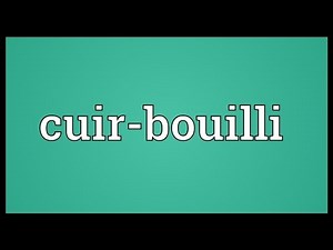 Cuir-bouilli Meaning