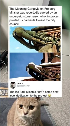 The gargoyle carved as an act of protest