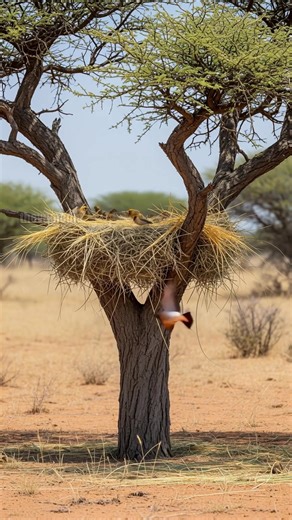 97M views · 862K reactions | Social Weaver Flock Rebuild New Home After Forest Fire! #animals #nature #wildlife | Paul Vu | Facebook