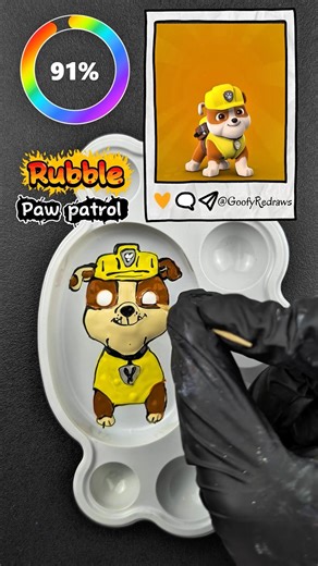 My Sprunki OC: Rubble 🐶 | Paw Patrol #sprunki #drawing #art