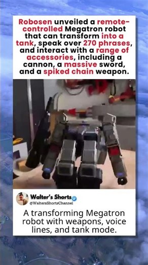 This Megatron robot transforms into a tank 🤯