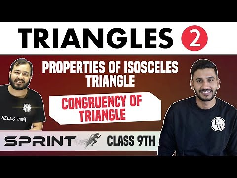 Triangles 02 | Properties of Isosceles Triangle | Congruency Of Triangle | Class 9th | NCERT