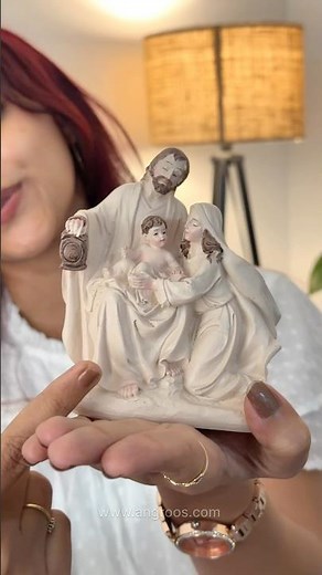 Polyresin Holy Family Décor ✝️🏡✨ | Elegant Christian Home Décor Gift | Angroos Handicrafts
