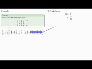 Elementary Row Operations, Part Two
