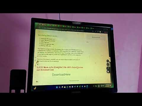 ZTE Blade A35e Z2466 PAC File 100% Tested