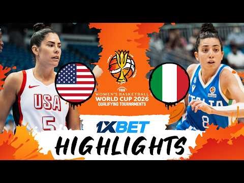 USA 🇺🇸 v Italy 🇮🇹 | Highlights | #FIBAWWC 2026 Qualifying Tournament