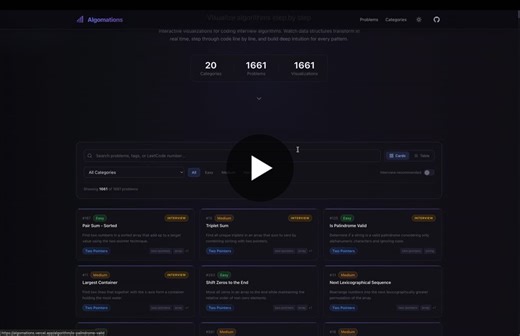 #algorithms #datastructures #leetcode #codinginterview #softwareengineering #webdevelopment #react #nextjs #typescript #opensource #developertools #techinterview #programming #javascript #python | David A.
