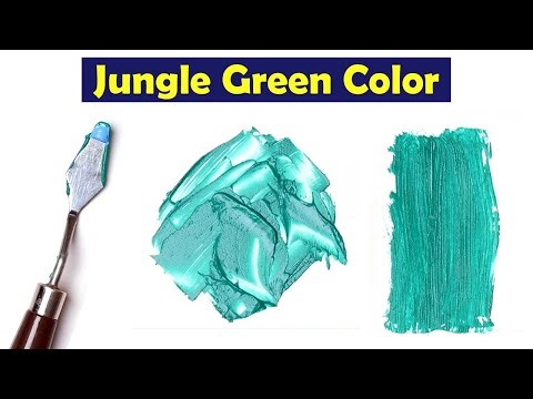 Jungle Green - How To Make Jungle Green Color - Mix Acrylic Colors