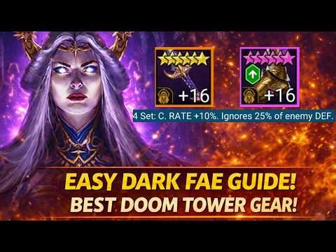 EASY FARM GUIDE TO CLEAR DARK FAE! BEST GEAR IN DOOM TOWER! RAID: Shadow Legends