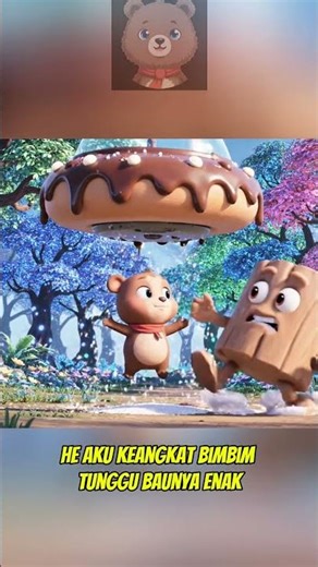 Chocolate Donut UFO Kidnaps a Cute Bear?! 🍩✨