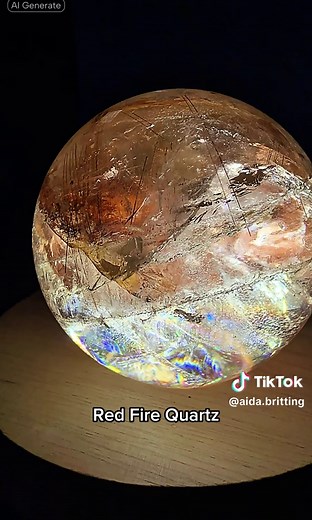 Red Fire Quartz with Copper Rutile and Pyrite Features