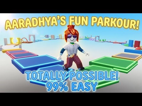Aaradhya’s Super Easy Roblox Parkour! 🏃‍♀️✨ (Simple aur attractive)