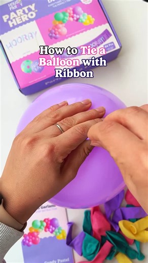 House of Party on Instagram: "Balloon Tying Hack Alert! ✨ Want an easier way to tie balloons and add ribbons without sore fingers? 🙌 This simple trick is perfect for prepping lots of balloons—total game-changer! Save it for your next party setup and thank us later! #balloontutorial #houseofpartyco #balloontips #balloontipsandtricks #balloonhacks"