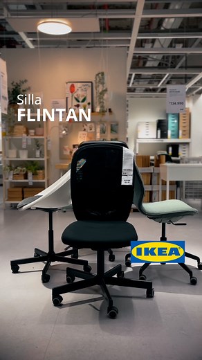 5.9K views · 15 reactions | Conoce la silla FLINTAN y siente el apoyo ergonómico en cada movimiento . Las ruedas están hechas para moverte con facilidad y se ajusta en diferentes alturas  Con IKEA, tienes una silla para cada necesidad  #IKEAcl #SillaFlintan #Comodidad | IKEA | Facebook