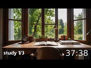 3 Hours 50/10 Pomodoro Focus ( 3x50 Pomodoro-Timer! )