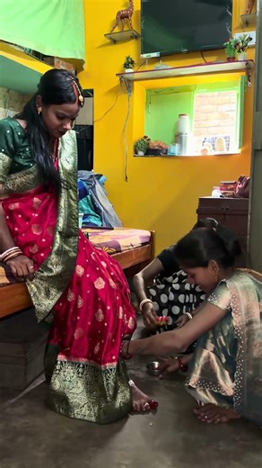 दुल्हन का पैर रंग दी #shorts