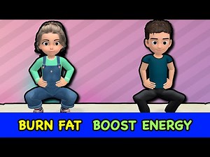 15 Min Quick Kids Workout: Burn Fat & Boost Energy At Home! - Videos For Kids