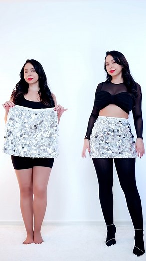 1.5M views · 4.4K reactions | 18/30 Ideas de Outfits para Navidad ✨Una Falda Plateada es un infaltable para estas fiestas decembrinas #christmasoutfits | Nadia CriSs | Facebook