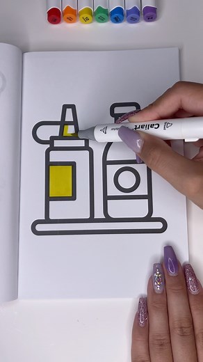 Simply Satisfying Mustard Coloring ASMR 🌭 | Diddy's Designs