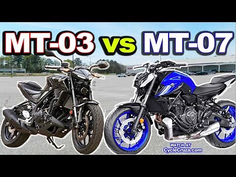Yamaha MT03 vs MT07 - Which is BEST For Beginner Rider?